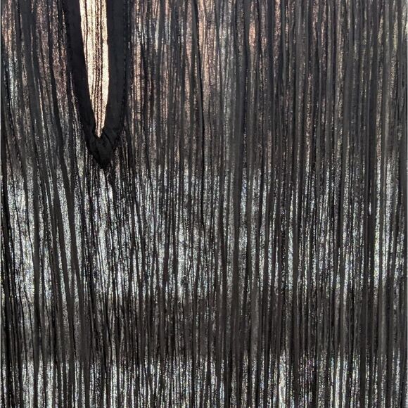 Madewell Black Plissé Pleated Mini Dress NWT Size 12 Little Black Dress Party - Picture 16 of 16